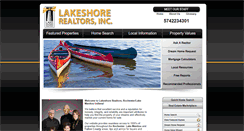 Desktop Screenshot of lakeshorerealtors.com